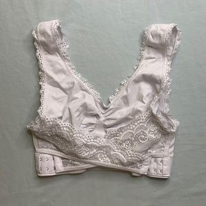 White Lace Bra